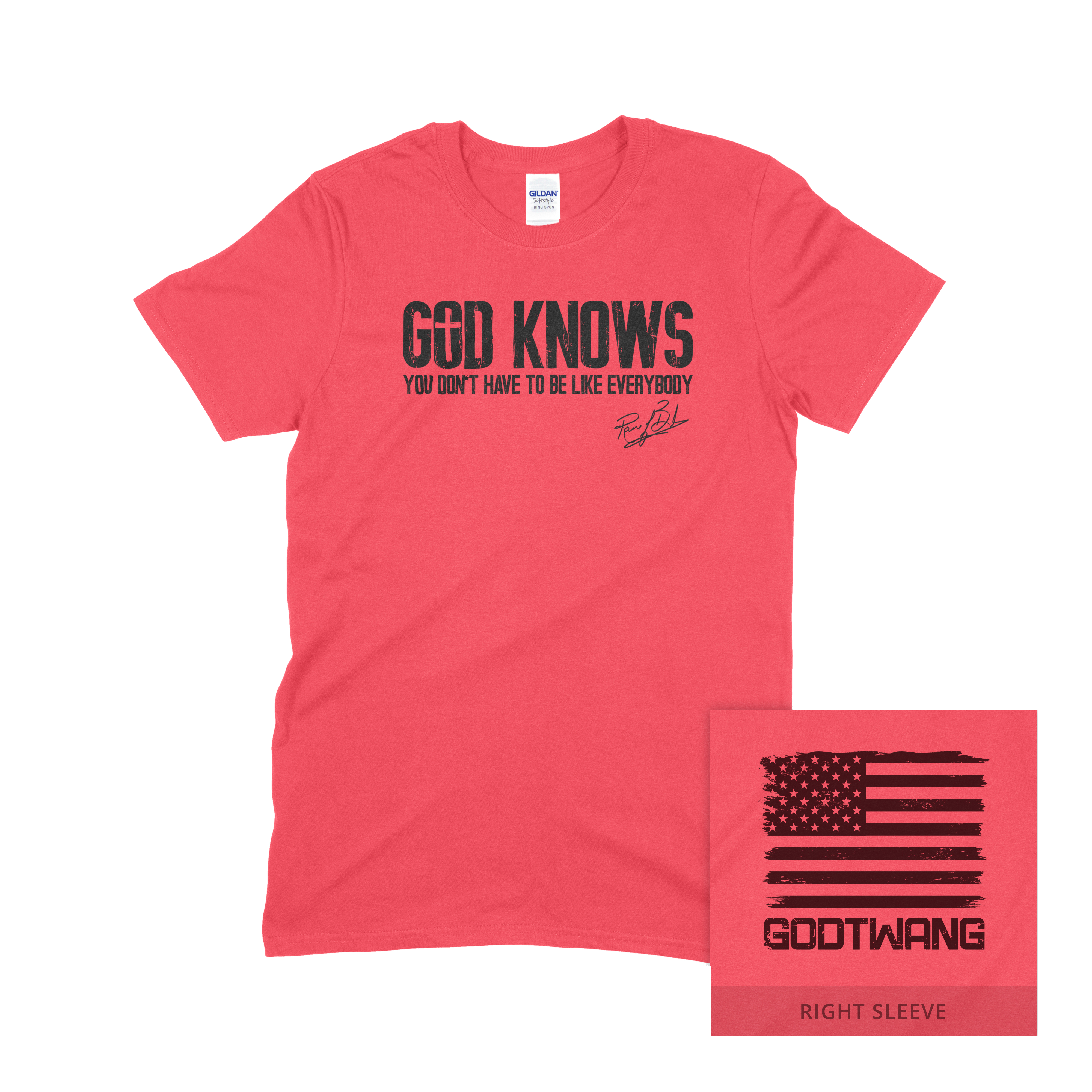 God Knows T-Shirt (Red) – Rare of Breed God Knows T-Shirt (Red) – Rare of Breed