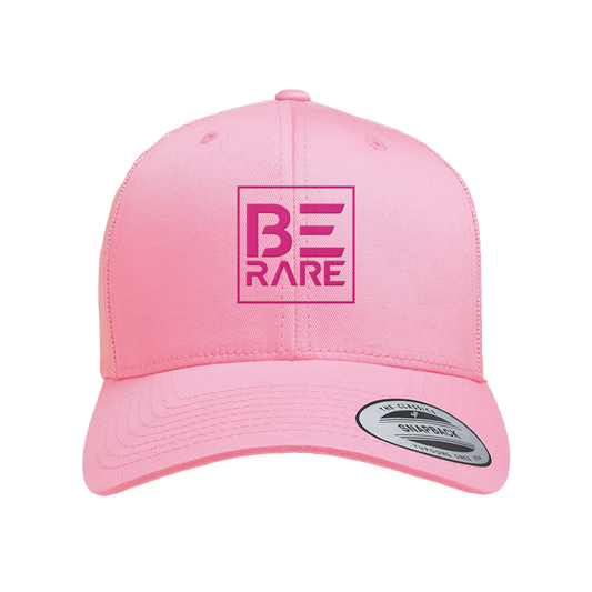 Be Rare Pink Hot Pink Logo Hat