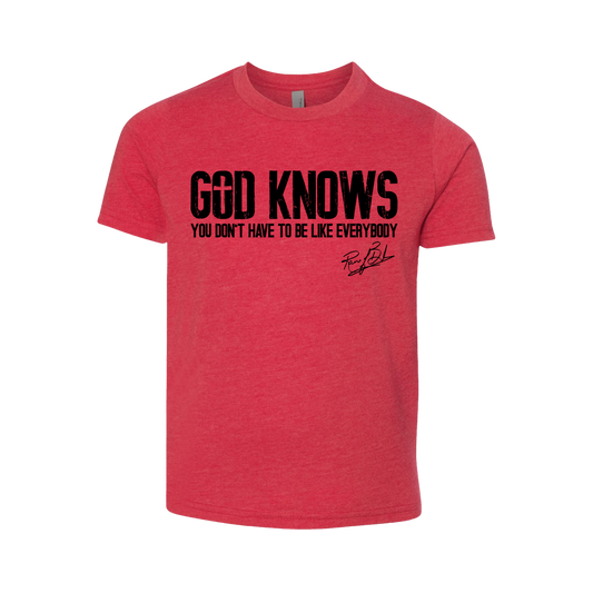 God Knows Youth T-Shirt (Red)