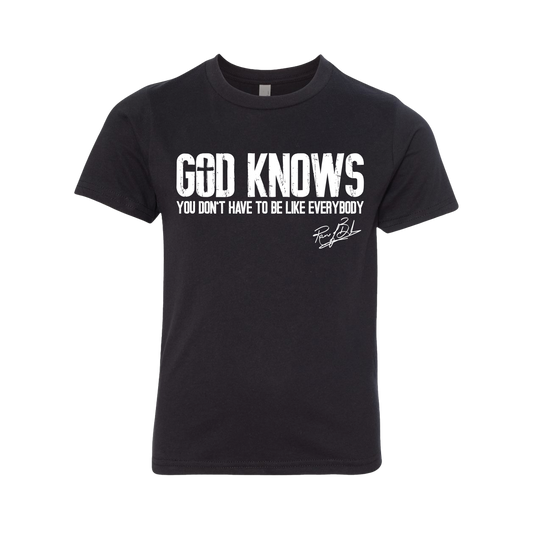 God Knows Youth T-Shirt (Black)