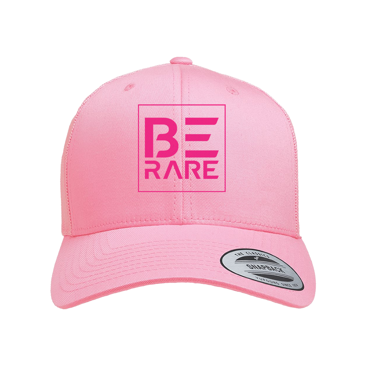 Be Rare Pink Hot Pink Logo Hat